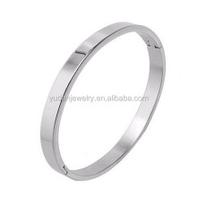 Simple Design Mens Plain Stainless Steel Bangle